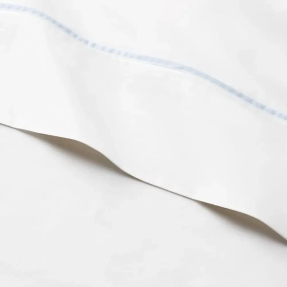 Ralph Lauren Organic Cotton Percale Palmer King Pillow Case in Pale Sky Blue